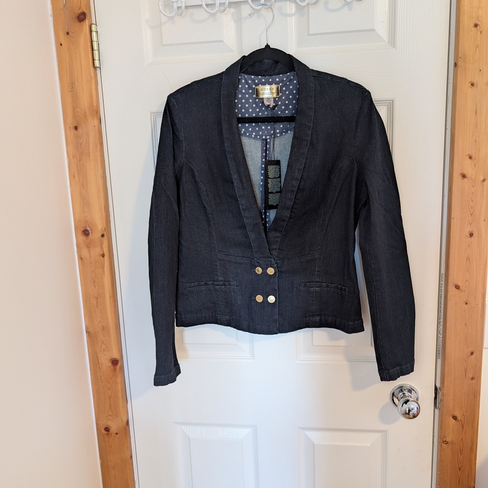 Women's Dark Blue Jean Jacket Blazer
